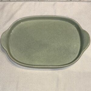 Green Oval Serving Platter